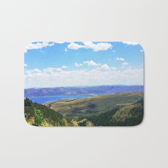 Bear Lake Blue Bath Mat