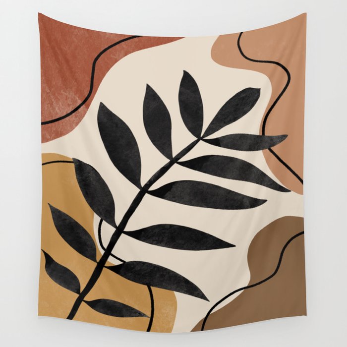Abstract soft shapes 2 Wall Tapestry by DP Design Art Society6