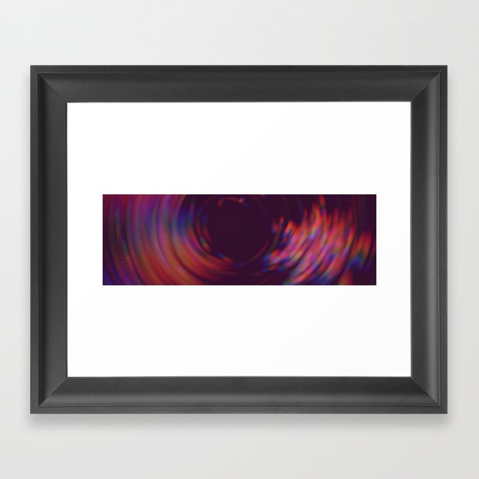 Colorful blur bokeh Framed Art Print