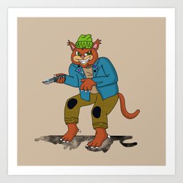 (s)Tabby Cat Art Print