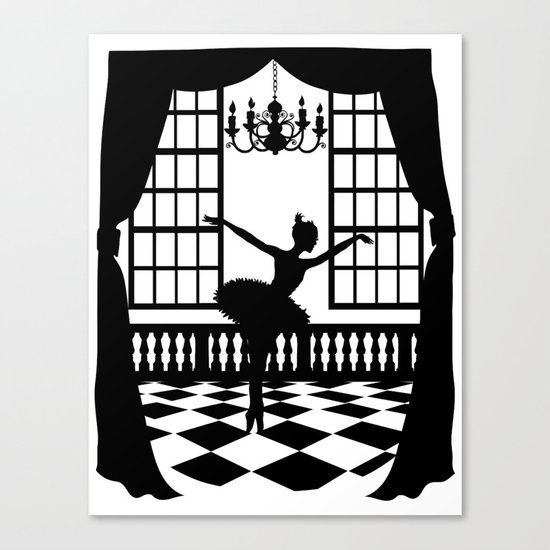 Swan Lake: Odile the Black Swan Canvas Print