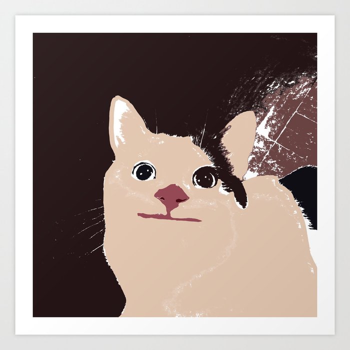 Beluga Cat  Art Board Prints for Sale