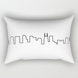 Nashville, TN City Skyline Rectangular Pillow