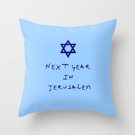 Next year in Jerusalem 8 Throw Pillow
