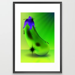 Fresh Eggplant Framed Art Print