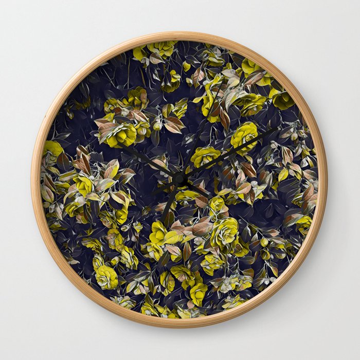 Flower Fall 1 Wall Clock