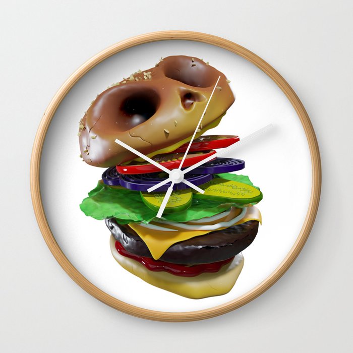 Death Burger Wall Clock