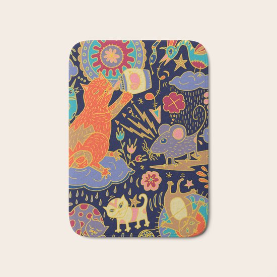 Cat and Mouse Bath Mat