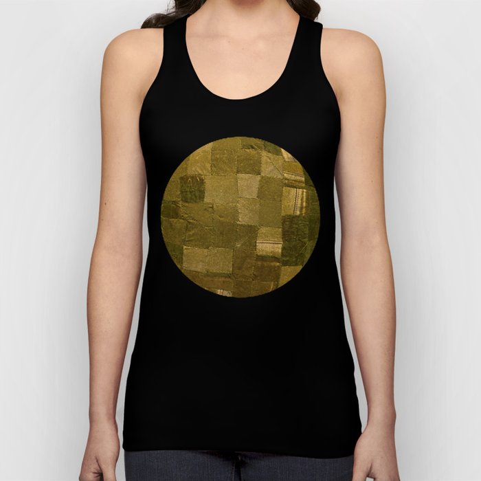 Worn Upholstery Patchwork Tank Top