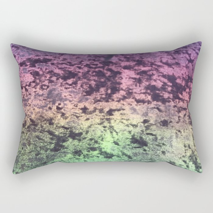 rainbow velvet Rectangular Pillow