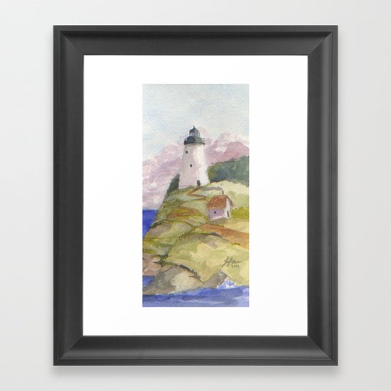 Peaceful Lighthouse II Framed Art Print