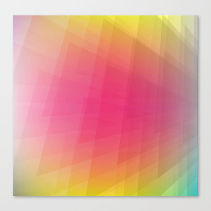 PINK MAGRENTA AND YELLOW ANGULAR BACKGROUND. Canvas Print