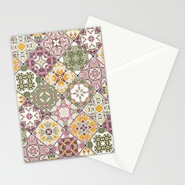 Mediterranean Decorative Tile Print III Stationery Card
