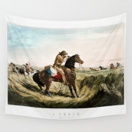 A Check - Keep Your Distance - Wild West - 1853  Wall Tapestry | Cowboys, Western, Americanindian, Horse, Cattleman, Nature, Cowboysandindians, Cowpoke, Nativeamerican, Trapper 