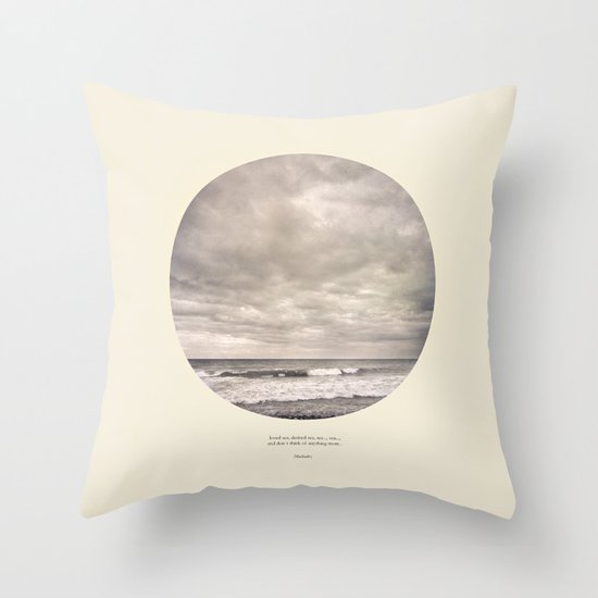 love the sea.... Throw Pillow