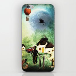 Village life in a parallel universe iPhone Skin