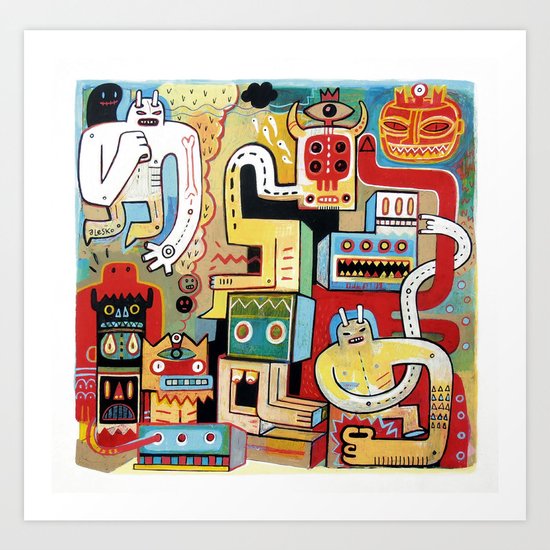 La foire aux esprits Art Print