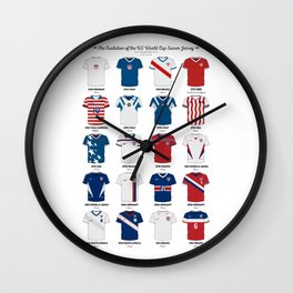 The Evolution Of The Us World Cup Soccer Jersey Wall Clock