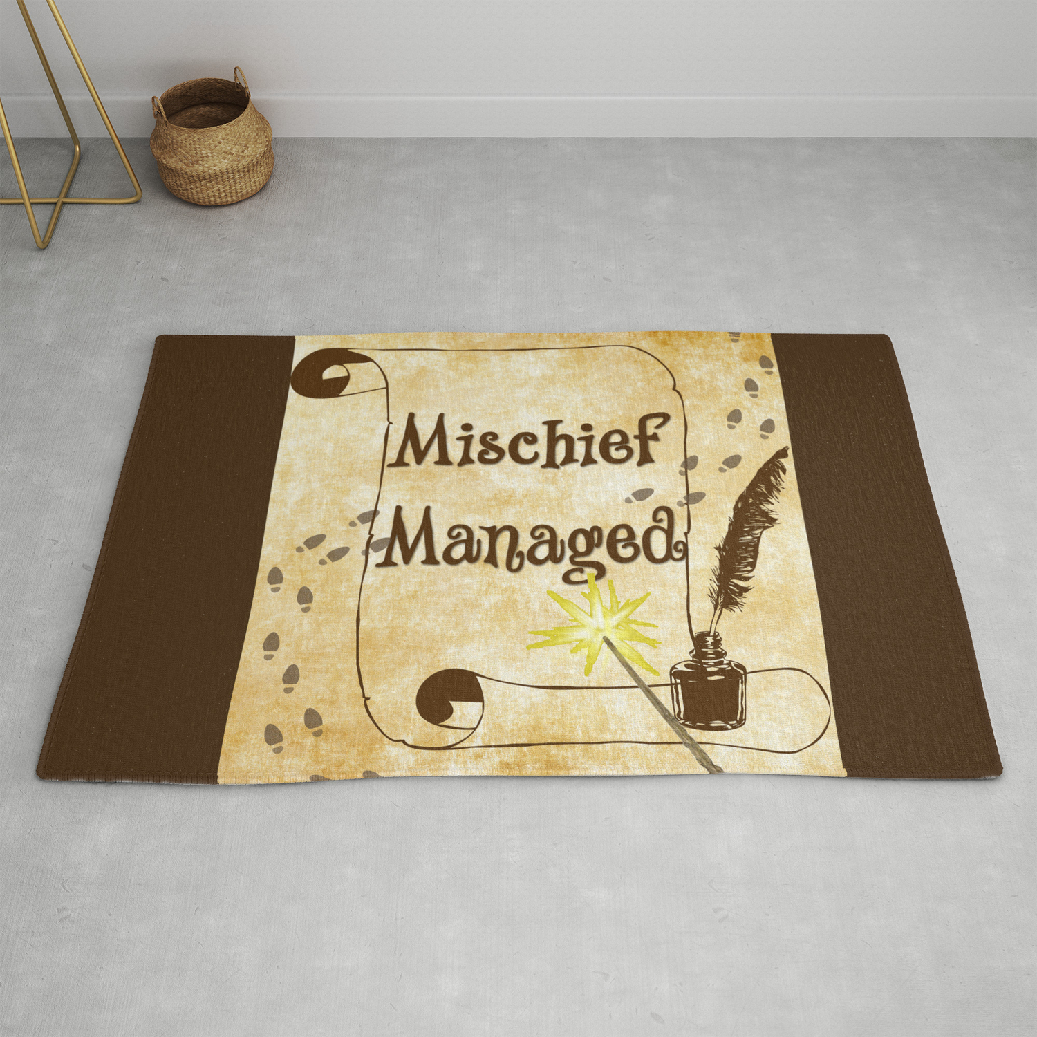 Mischief Managed Harry Potter Marauder S Map Rug By