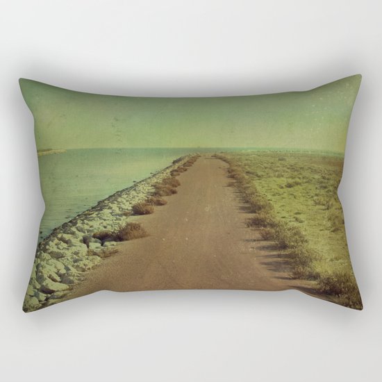 The end of the road Rectangular Pillow