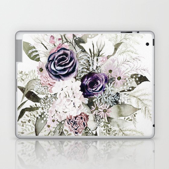 Purple Bouquet Laptop & iPad Skin