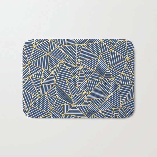 Ab Out Double R Navy Bath Mat