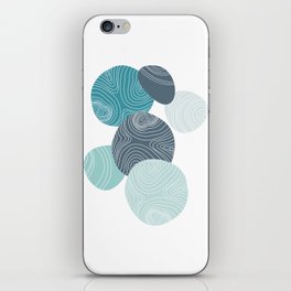 Blue No. 3  | Colorful Abstract Art iPhone Skin