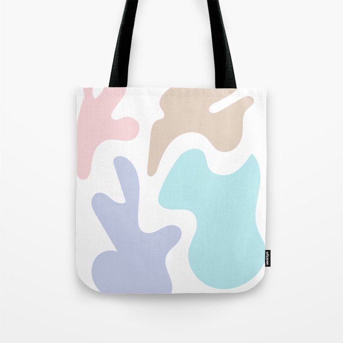 36 Abstract Shapes Pastel Background 220729 Valourine Design Tote Bag