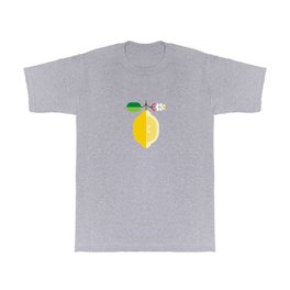 Fruit: Lemon T Shirt | Natureprint, Fruitmodern, Minimalistdesign, Lemontree, Kitchenmodern, Yellow, Fruit, Retrodesign, Lemonprint, Lemon 