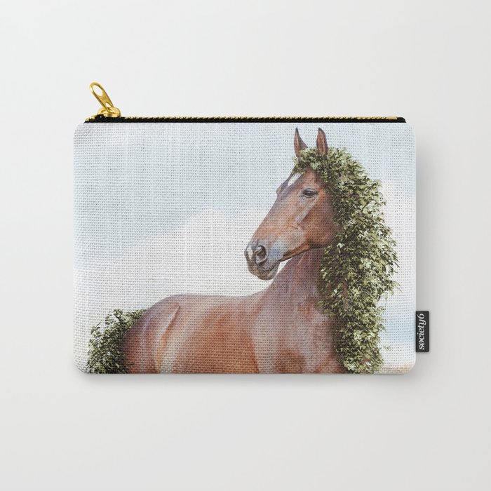 Spring Horse - Growing and Blooming Carry-All Pouch
