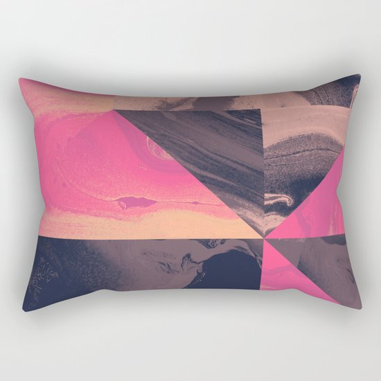 Triangular Magma Rectangular Pillow