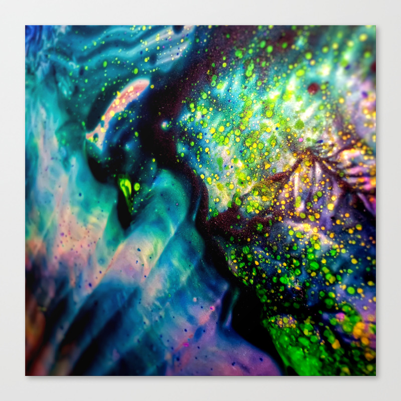 Fluid Galaxy Canvas Print By Tashiko Society6