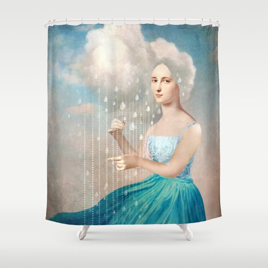 Melody of Rain Shower Curtain