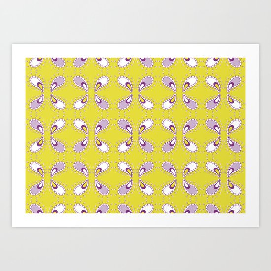 paisley pattern 2 Art Print