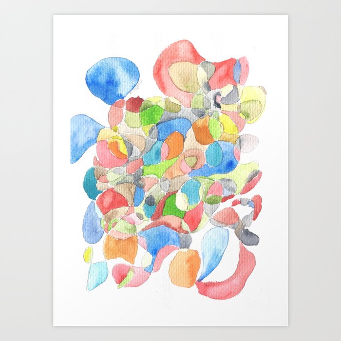 Life And Meaning 4 Abstract Watercolors Art Print By Valourine Society6