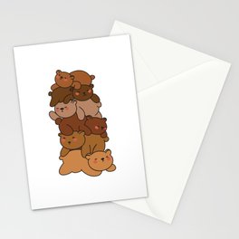 Bears Stack Cute Bear Anime Bears Stationery Card