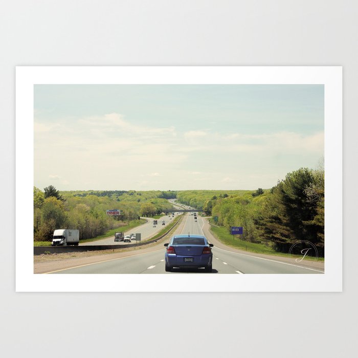 On the Road Art Print