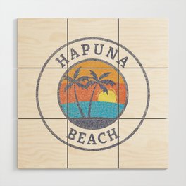 Hapuna Beach, Hawaii Faded Classic Style Wood Wall Art