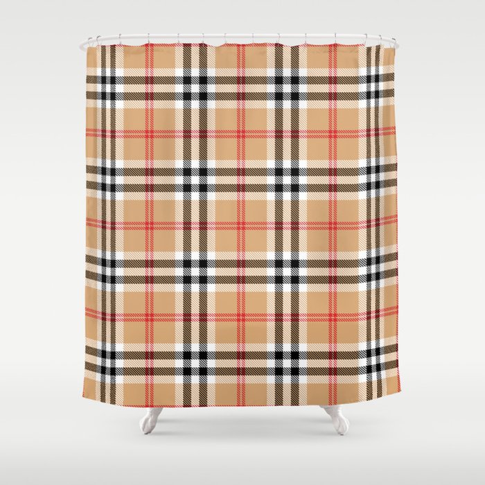 Classic Check Tartan Pattern Shower Curtain