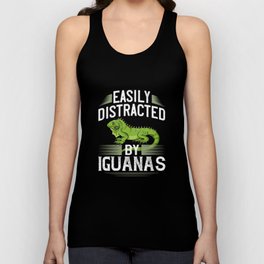 Green Iguana Lizard Cage Hunting Reptile Unisex Tank Top
