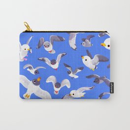 Gull Carry-All Pouch | Ocean, Summer, Sea, Marine, Cute, Seabird, Vacation, Kawaii, Animal, Painting 