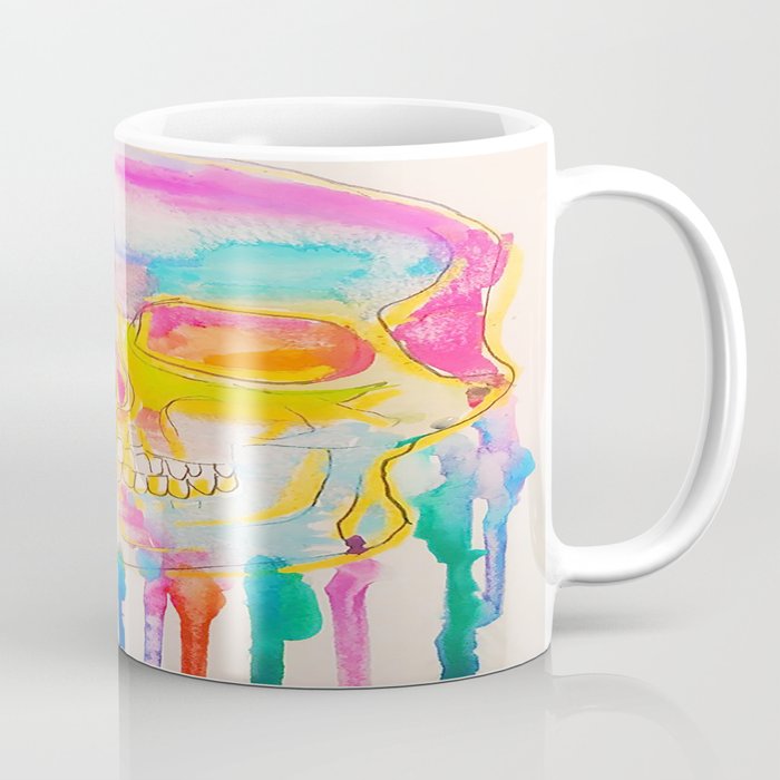 Rainbow Skull Coffee Mug