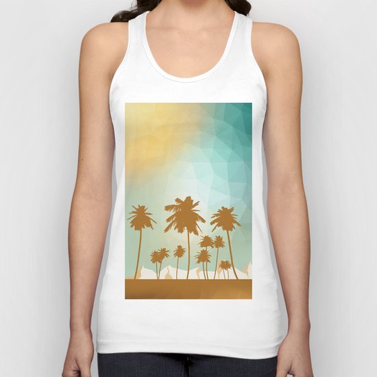Palms at desert Unisex Tank Top