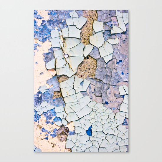 Textured peeling paint Canvas Print