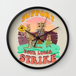 Australia: Support Your Local Strike Wall Clock