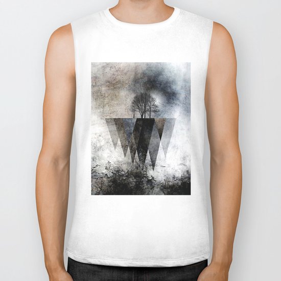TREES over MAGIC MOUNTAINS II Biker Tank