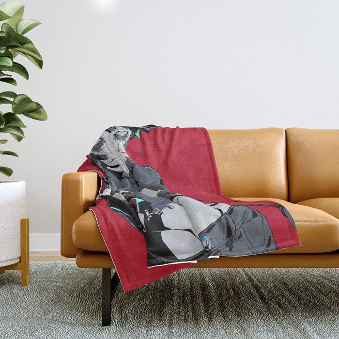 Dabi Throw Blanket by Lily Anne Livingston Society6