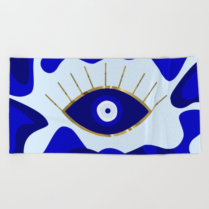 Lava All Seeing Evil Eye Beach Towel By Umeimages Society6