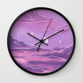 Purple Aesthetic Wall Clocks To Match Any Room S Decor Society6