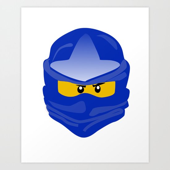 Ninjago face Jay Art Print